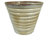 Wholesale Garden Planters, Pots & Planters > Stackable Series
Conical Pot : Ribbed Carving (Falling Beige)