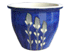 Garden Accessories, Pots & Planters > Malay Series
Flat Rim Malay Pot : Flower Carving #301 (Imperial Blue)