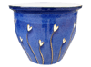 Garden Accessories, Pots & Planters > Malay Series
Flat Rim Malay Pot : Weed Carving #301 (Imperial Blue)