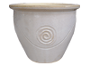 Garden Accessories, Pots & Planters > Malay Series
Flat Rim Malay Pot : Stamped Design #301 (Lavender)