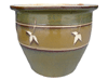 Garden Accessories, Pots & Planters > Malay Series
Flat Rim Malay Pot : Leaf Carving #313 (Olive Green)