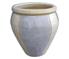 Clay Pots & Planters > Urn Series
HaiNam Urn : Design #301:<br>Rim Unglazed (Lavender & Yellow)