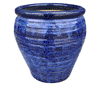 Clay Pots & Planters > Urn Series
HaiNam Urn : Design #304:<br>Rim Glazed (Imperial Blue)