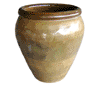 Clay Pots & Planters > Urn Series
HaiNam Urn : Plain Color:<br>Rim Glazed (Light Burgundy)
