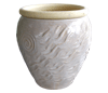 Clay Pots & Planters > Urn Series
HaiNam Urn : Stamped Design #307:<br>Rim Unglazed (Lavender)