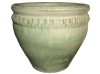 Flower Pots, Pots & Planters > Malay Series
Scalloped Wing Pot : Plain Color (Falling Green)