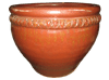 Flower Pots, Pots & Planters > Malay Series
Scalloped Wing Pot : Plain Color (Oxblood Red)