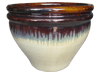 Flower Pots, Pots & Planters > Malay Series
Scalloped Wing Pot : Two Tone (Brown/Cream)