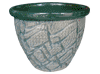 Frost Proof Pots & Planters > Malay Series
Round Rim Malay Pot : Carving Art #107 (Light Green)