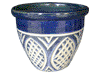 Frost Proof Pots & Planters > Malay Series
Round Rim Malay Pot : Carving Art #113 (Imperial Blue)