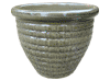 Frost Proof Pots & Planters > Malay Series
Round Rim Malay Pot : Special Art Design: Squares I (Ocean Green)
