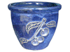 Frost Proof Pots & Planters > Malay Series
Round Rim Malay Pot : Carving Art #125 (Imperial Blue)