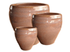 Ceramic Pottery Pots & Planters > Egg Series
Bellied Egg Pot : Rim Glazed (Running Honey)