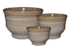 Clay Pots & Planters > Contemporary Series
Bellied French Pot : Rim Glazed (Brush Brown)