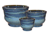 Clay Pots & Planters > Contemporary Series
Bellied French Pot : Rim Glazed (Falling Blue)