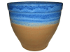 Glazed Pottery Pots & Planters > Egg Series
Brusino Pot : Two Tone (Blue/Cappuchino)