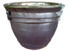 Wholesale Glazed Pottery Pots & Planters > Stackable Series
Camille Pot : Plain Color:<br>Rim Glazed (Falling Brown)