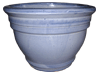 Wholesale Glazed Pottery Pots & Planters > Stackable Series
Camille Pot : Plain Color:<br>Rim Glazed (Blossom Blue)