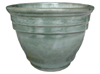 Wholesale Glazed Pottery Pots & Planters > Stackable Series
Camille Pot : Plain Color:<br>Rim Glazed (Blossom Green)