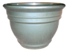 Wholesale Glazed Pottery Pots & Planters > Stackable Series
Camille Pot : Plain Color:<br>Rim Glazed (Imperial Green)