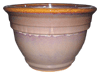 Wholesale Glazed Pottery Pots & Planters > Stackable Series
Camille Pot : Plain Color:<br>Rim Glazed (Cuppochino)