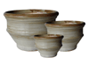 Ceramic Pots & Planters > Contemporary Series
French Pot : Rim Glazed (Running Grey)