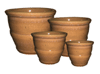 Outdoor Pottery Pots & Planters > Contemporary Series
Garuna Pot : Rim Glazed (Running Honey)