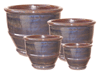 Outdoor Pottery Pots & Planters > Contemporary Series
Garuna Pot : Rim Glazed (Shining Brown)