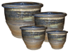 Outdoor Pottery Pots & Planters > Contemporary Series
Garuna Pot : Rim Glazed (Shining Green)