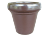 Wholesale Terracotta Pots & Planters > Stackable Series
Heavy Rim Pot : Plain Color:<br>Rim Glazed (Iron Brown)