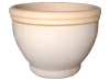 Container Gardening, Pots & Planters > Malay Series
Lipped Malay Pot : Rim Unglazed (Off White)