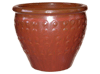All Weather Pots & Planters > Malay Series
Malay Belly Pot : Scallop Design (Oxblood Red)