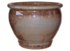All Weather Pots & Planters > Malay Series
Malay Belly Pot : Rim Glazed (Falling Brown)