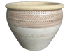 All Weather Pots & Planters > Malay Series
Malay Belly Pot : Scallop Design (Brown Wave Brush)