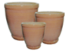 Garden Pottery Pots & Planters > Egg Series
New Egg Pot : Dense Coil Design (Falling Honey/Creme)
