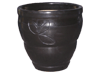 Garden Pottery Pots & Planters > Egg Series
New Egg Pot : Embossed Double Stripe Lines (Antrazit Grey)