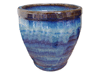 Garden Pottery Pots & Planters > Egg Series
New Egg Pot : Plain Color:<br>Rim Glazed (Falling Blue)
