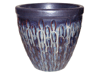 Garden Pottery Pots & Planters > Egg Series
New Egg Pot : Special Art Design: Rain Drops (Blossom Black)