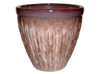 Garden Pottery Pots & Planters > Egg Series
New Egg Pot : Special Art Design: Rain Drops (Blossom Brown)
