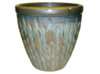 Garden Pottery Pots & Planters > Egg Series
New Egg Pot : Special Art Design: Rain Drops (Blossom Green)