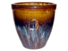 Garden Pottery Pots & Planters > Egg Series
New Egg Pot : Stamped Design #201 (TBP Brown)