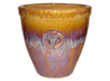 Garden Pottery Pots & Planters > Egg Series
New Egg Pot : Stamped Design #201 (TBP Honey)