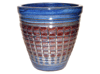 Garden Pottery Pots & Planters > Egg Series
New Egg Pot : Special Art Design: Square Box (Falling Blue)