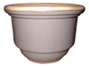 Wholesale Pottery Supply, Pots & Planters > Stackable Series
Patio Pot : Plain Color:<br>Rim Unglazed (Grey)