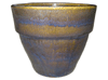 Wholesale Asian Pottery Pots & Planters > Stackable Series
Round Rim Planter : Plain Color:<br>Rim Glazed (Dark Olive Green)