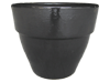 Wholesale Asian Pottery Pots & Planters > Stackable Series
Round Rim Planter : Plain Color:<br>Rim Glazed (Shinny Black)