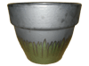 Wholesale Asian Pottery Pots & Planters > Stackable Series
Round Rim Planter : Two Tone (Matte Black/Green)