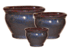 Wholesale Flower Pots & Planters > Necked Series
Short Necked Pot : Rim Glazed (Shining Brown)