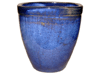Large Planters, Pots & Planters > Egg Series
Square Egg Pot : Plain Color:<br>Rim Glazed (Falling Blue)