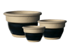 Wholesale Garden Supplier, Pots & Planters > Stackable Series
Squat Bell Pot : Centre Colored (Antrazit Grey)